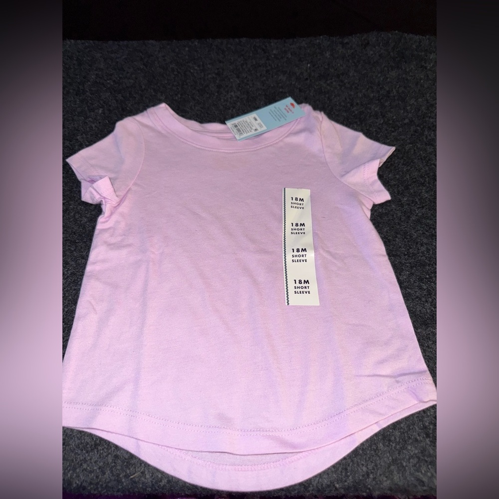 NWT Cat & Jack Light Pink Baby Top